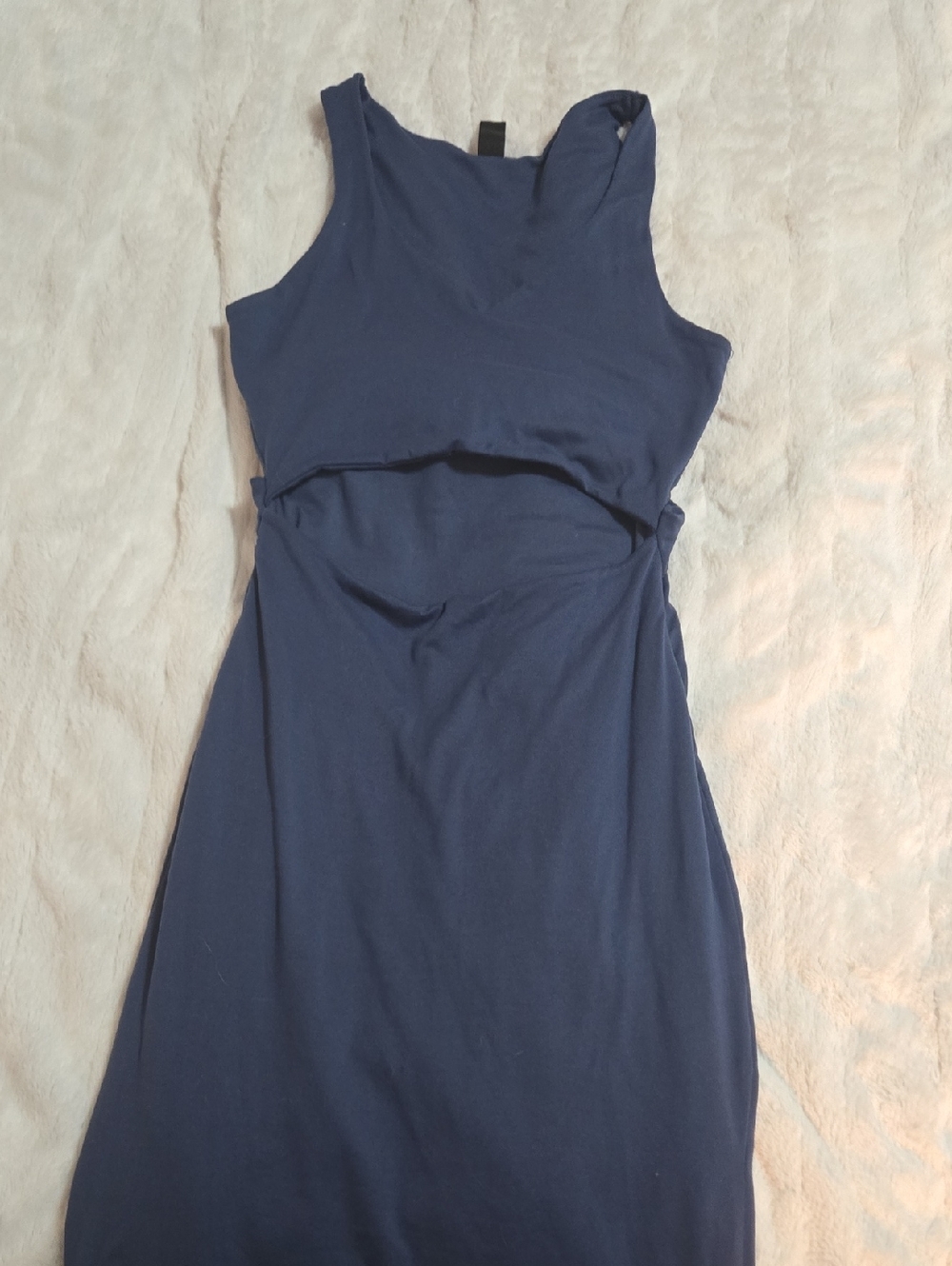 Windsor Navy Cutout Midi Dress